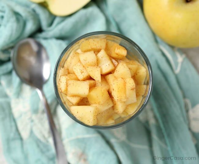 microwave cinnamon apples