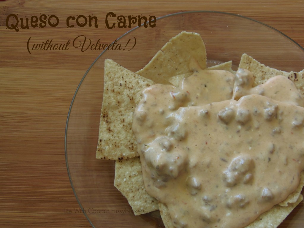 Queso con Carne without Velveeta!