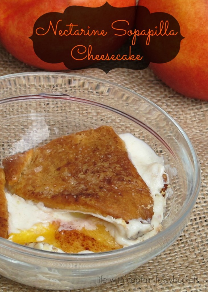 Nectarine Sopapilla Cheesecake (or use peaches!)