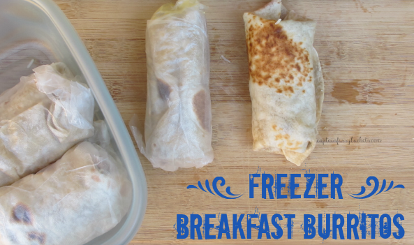 Freezer Breakfast Burritos #SAVEITSUNDAY #FoodFairyTale ad