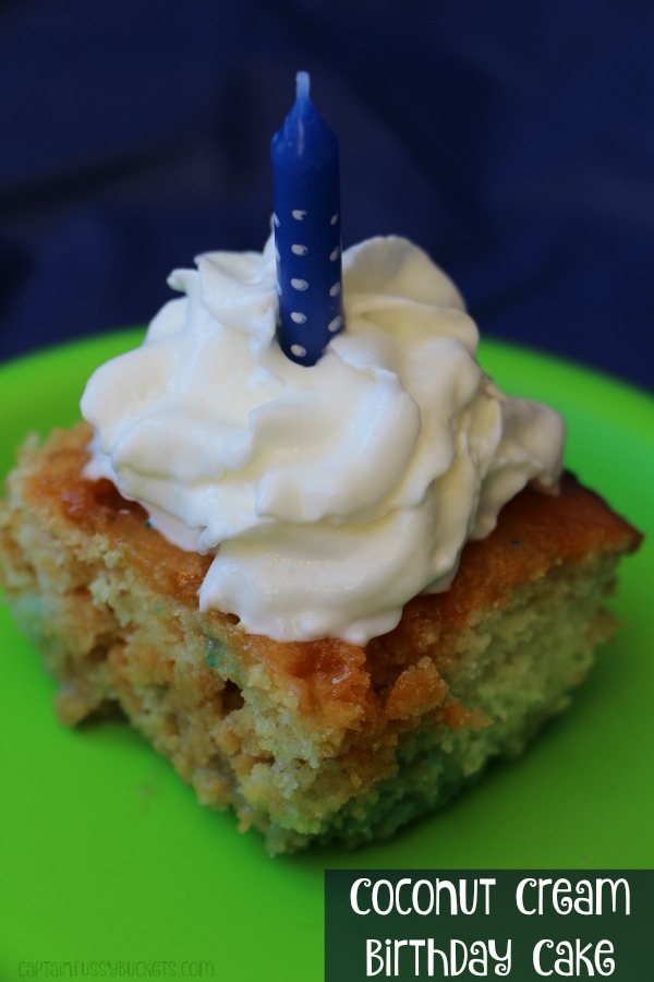 Coconut Cream Birthday Cake