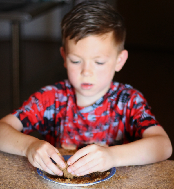 making chocolate snickerdoodle cookies