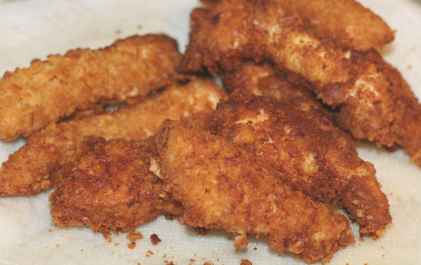 crispy breaded chicken tenders AD