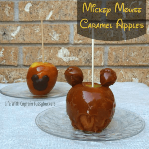 Mickey Mouse Caramel Apples to Celebrate Fall!