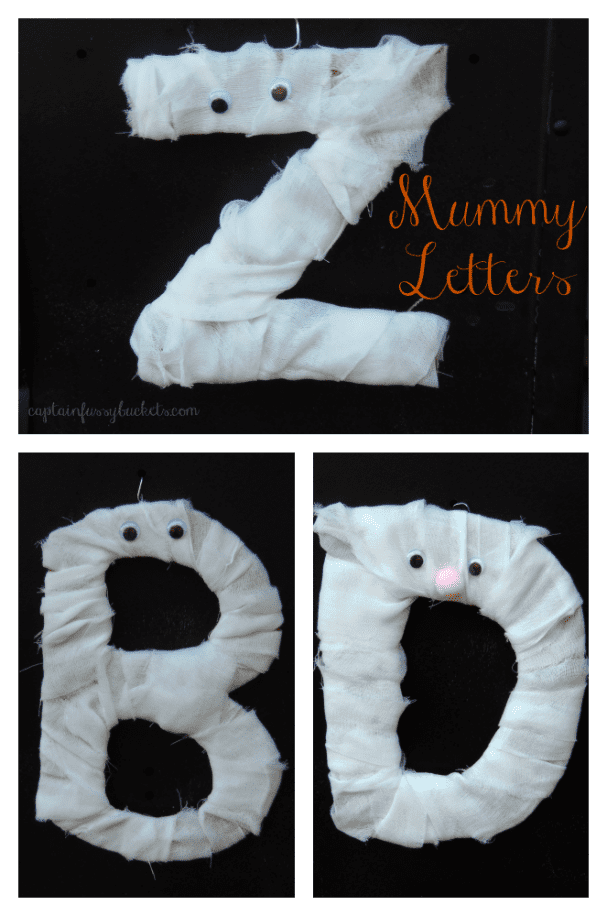 Mummy Letters – Halloween Craft For Kids {Cute, Not Scary!}