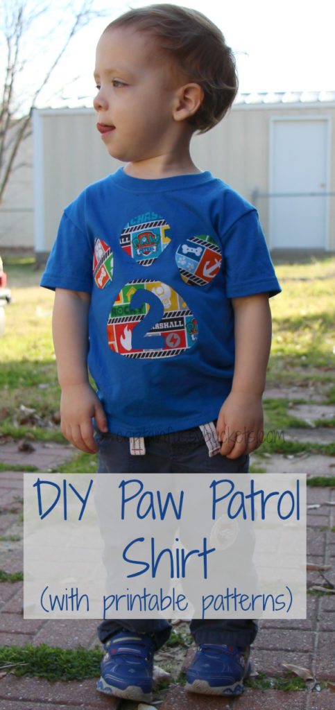 Easy DIY Paw Patrol Shirt (No Sew with Free Template ...