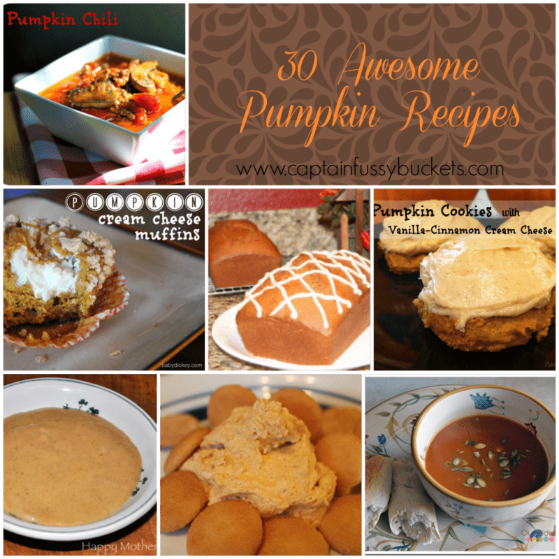 Thirty Awesome Pumpkin Recipes