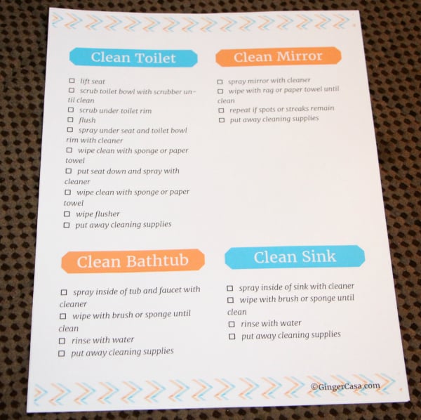 How to Create a Bathroom Cleaning Kit for Kids - The Incremental Mama