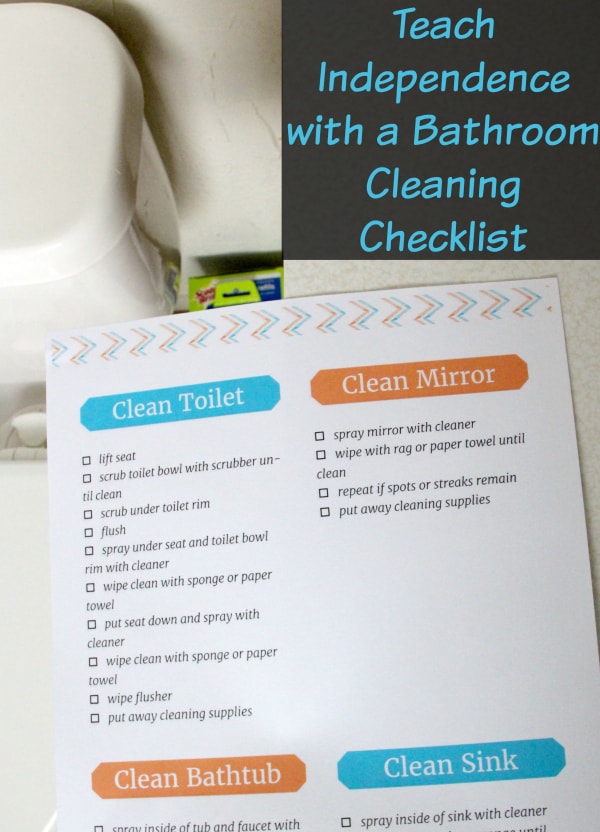 bathroom cleaning checklist