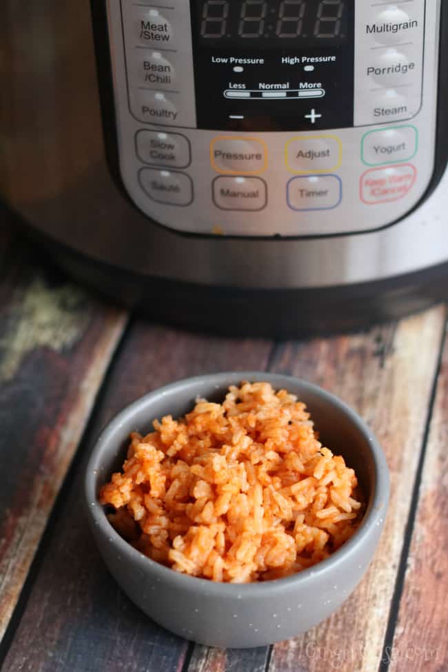 Fifteen Minute Instant Pot Mexican Rice - The Perfect Side Dish!