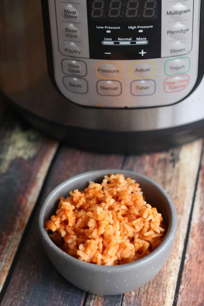 Instant Pot Mexican Rice - Easy Pressure Cooker Recipe - Upstate Ramblings