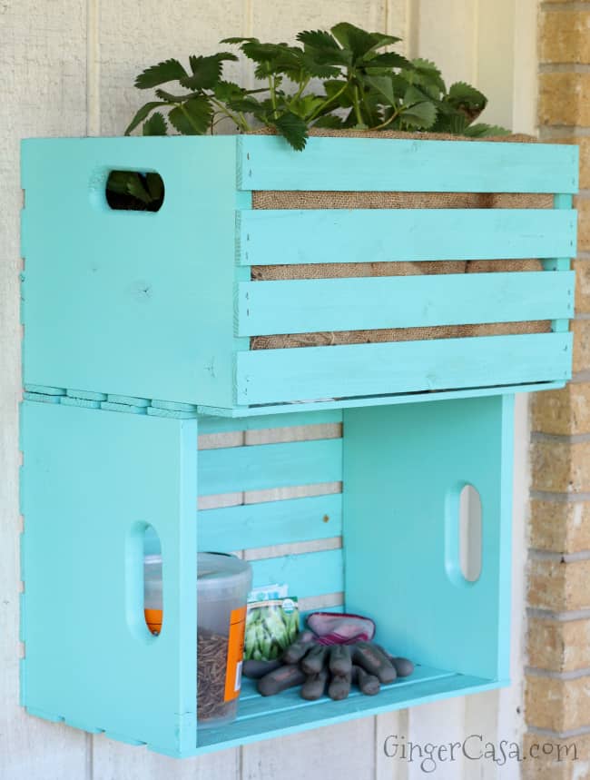 Simple Diy Wooden Crate Planter And Outdoor Storage Project