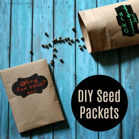 Easy DIY Seed Packets To Save Seeds Until Next Season