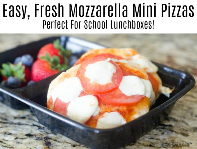 Easy, Fresh Mozzarella Mini Pizzas – Perfect For School Lunchboxes!