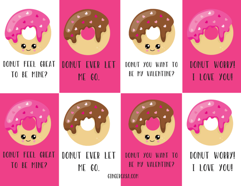 Air Fryer Donuts and Adorable Donut Valentines! [free ...