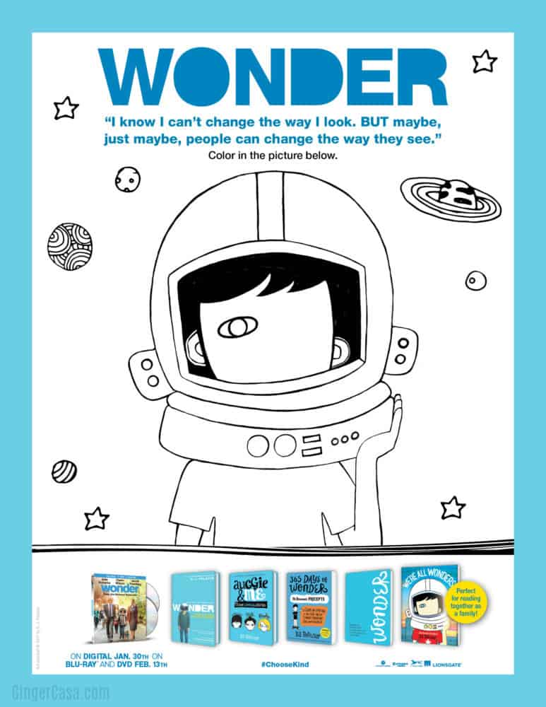 Wonder Movie Activity Sheets - Help Kids Spread Kindness!