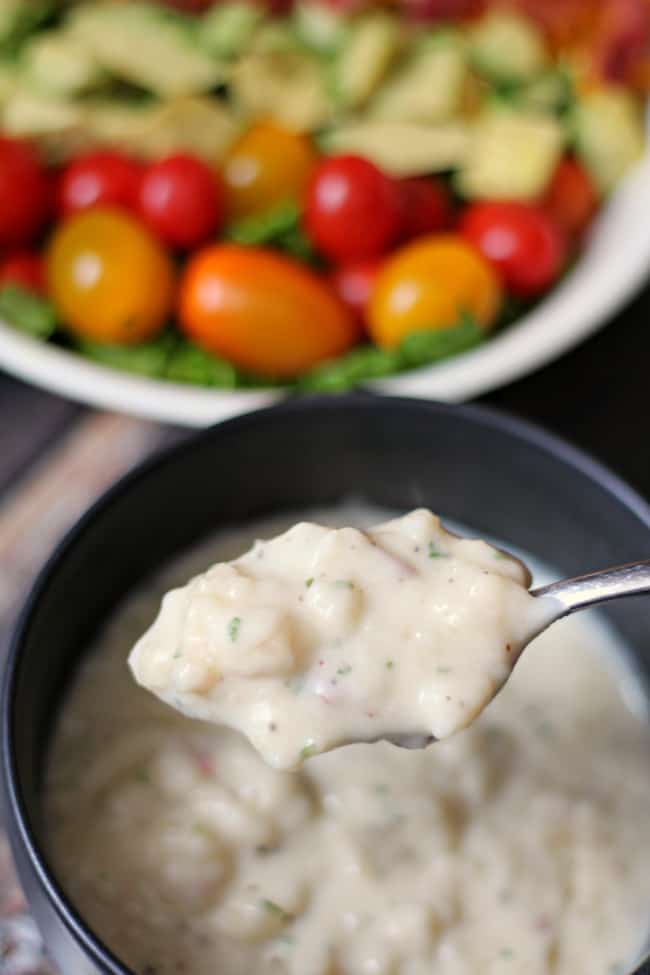 soup and cobb salad