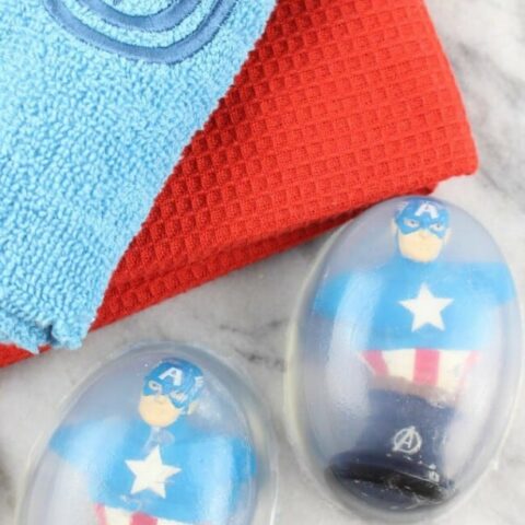 Avengers Captain America DIY: Melt and Pour Soap