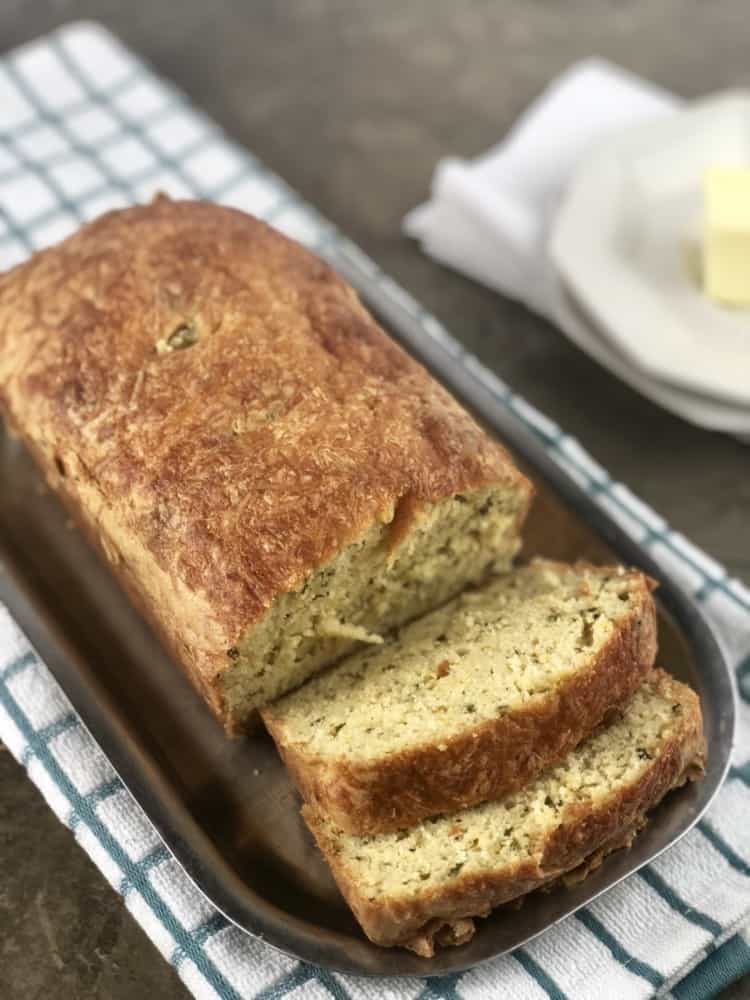 keto garlic cheese herb keto bread