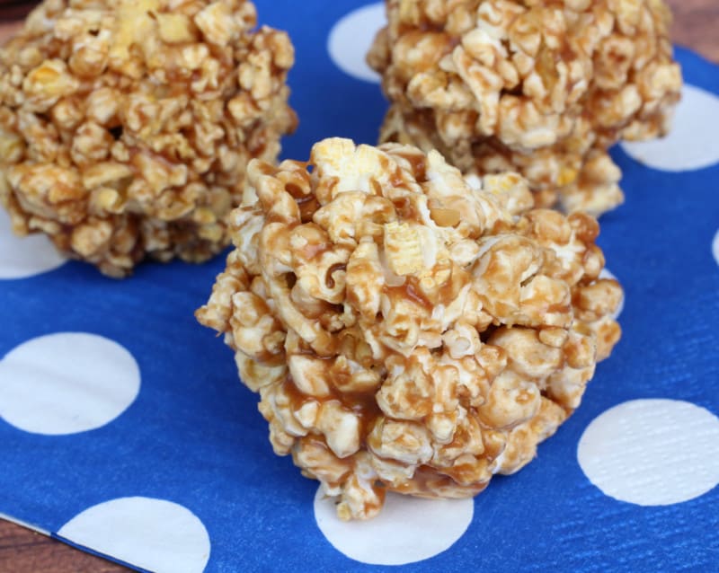 peanut butter honey popcorn balls