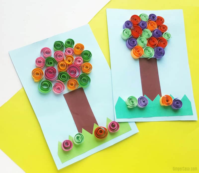 quilled tree craft