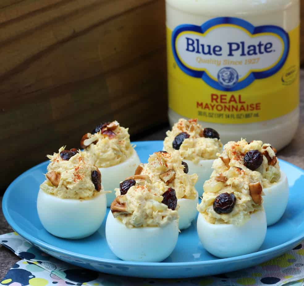 chicken salad deviled eggs