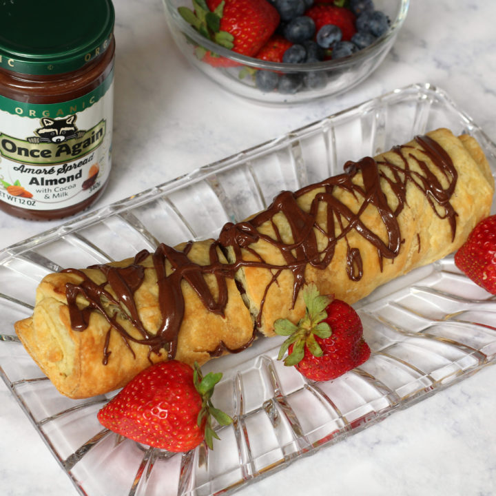 Chocolate Almond Air Fryer Pastry Roll