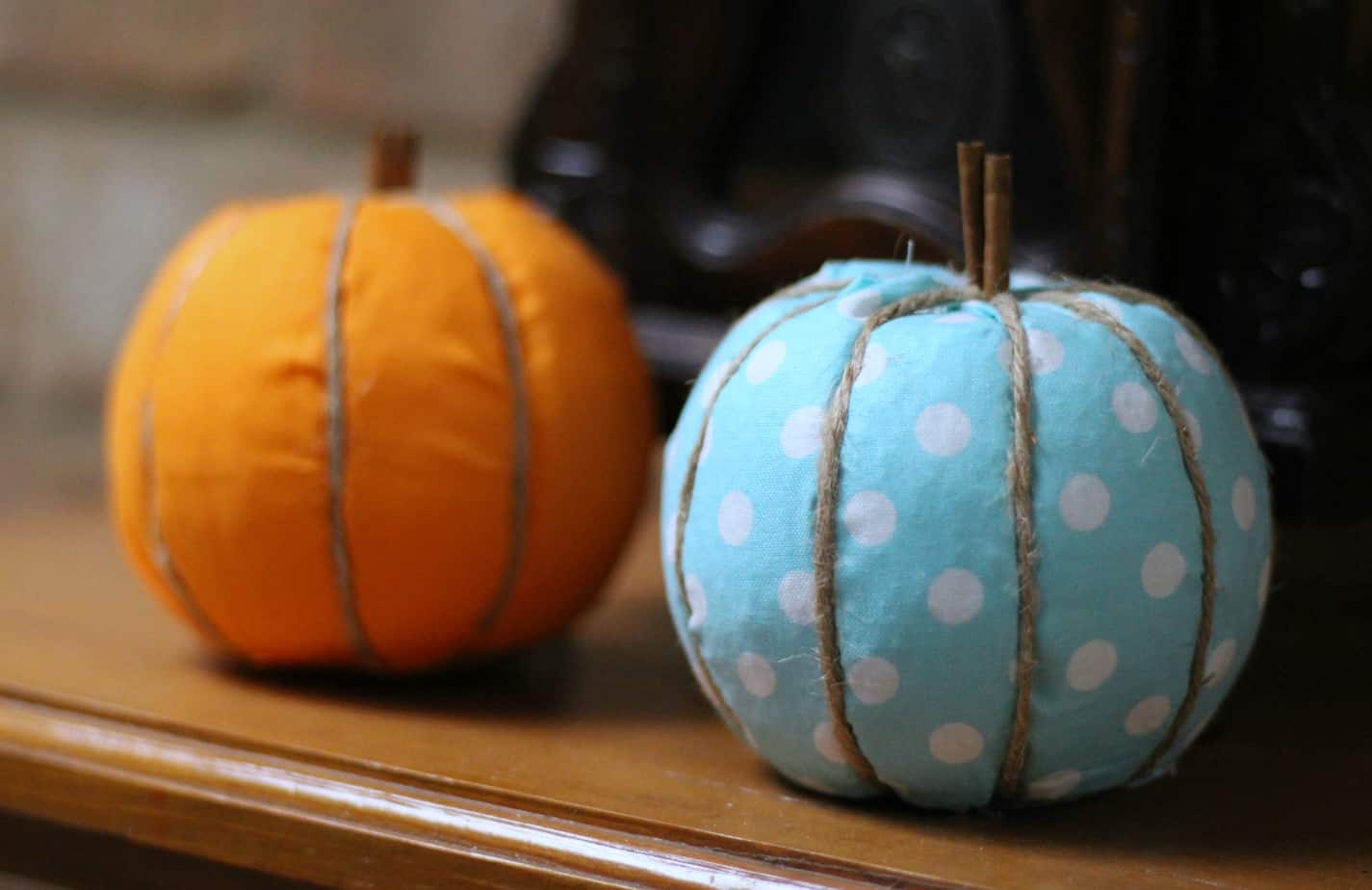 diy fabric pumpkins