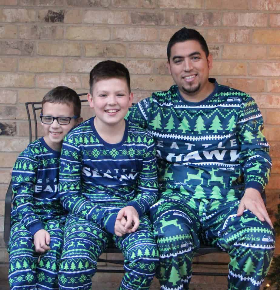 matching seattle seahawks pajamas