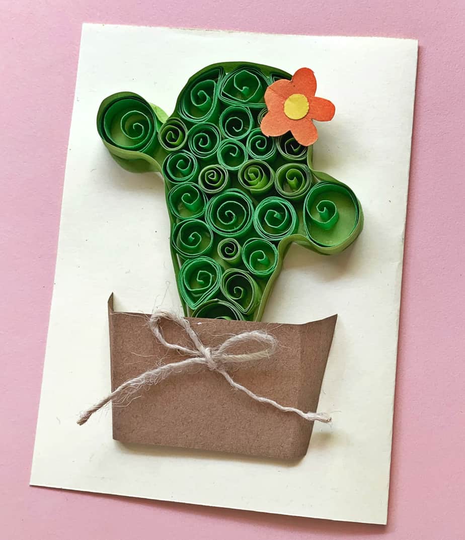 quilled cactus craft