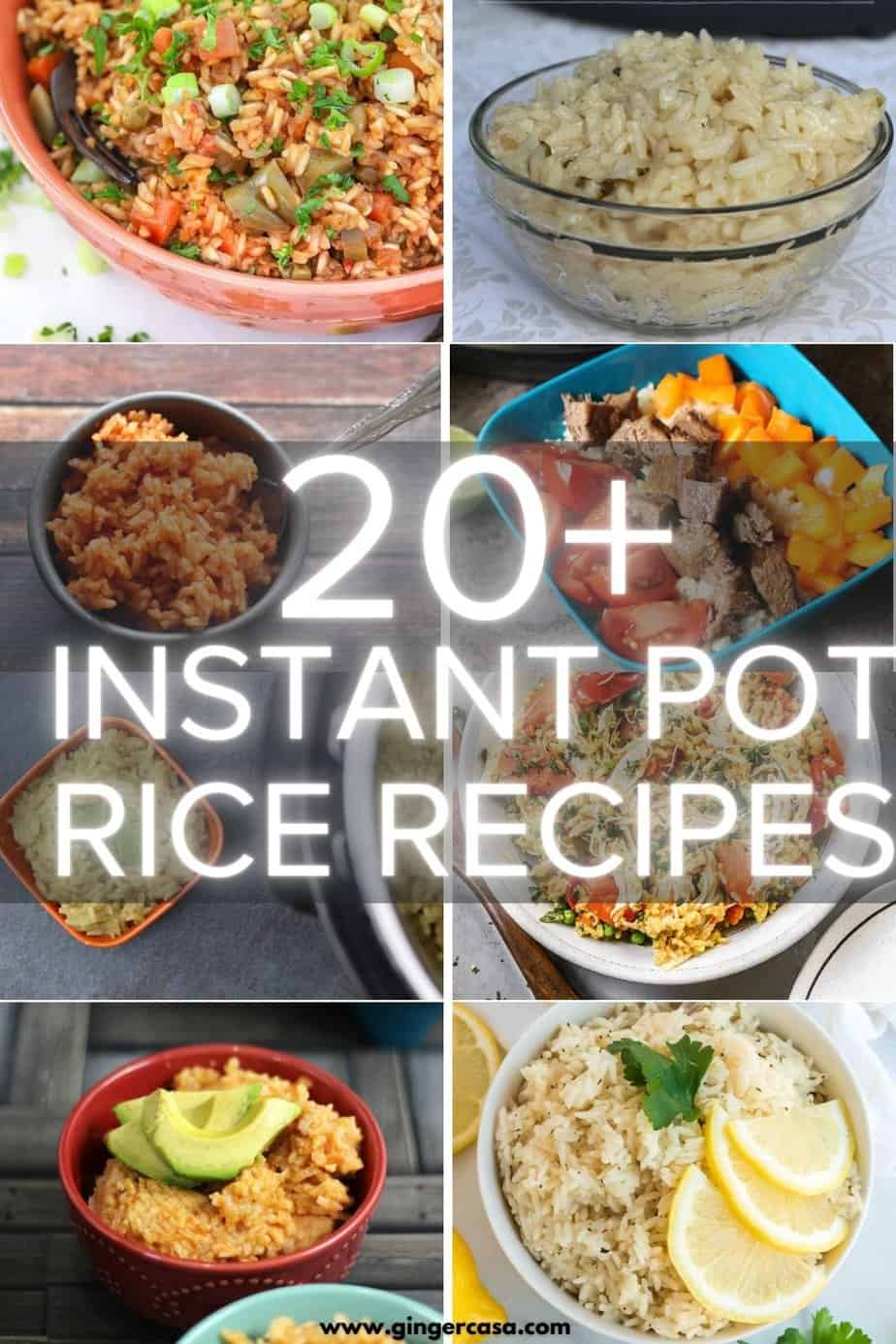 Instant pot rice online dinner