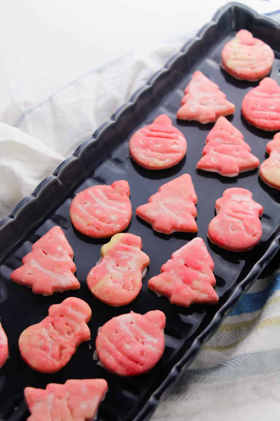 Glazed Sugar Cookies – Fun Swirled Christmas Cookies!