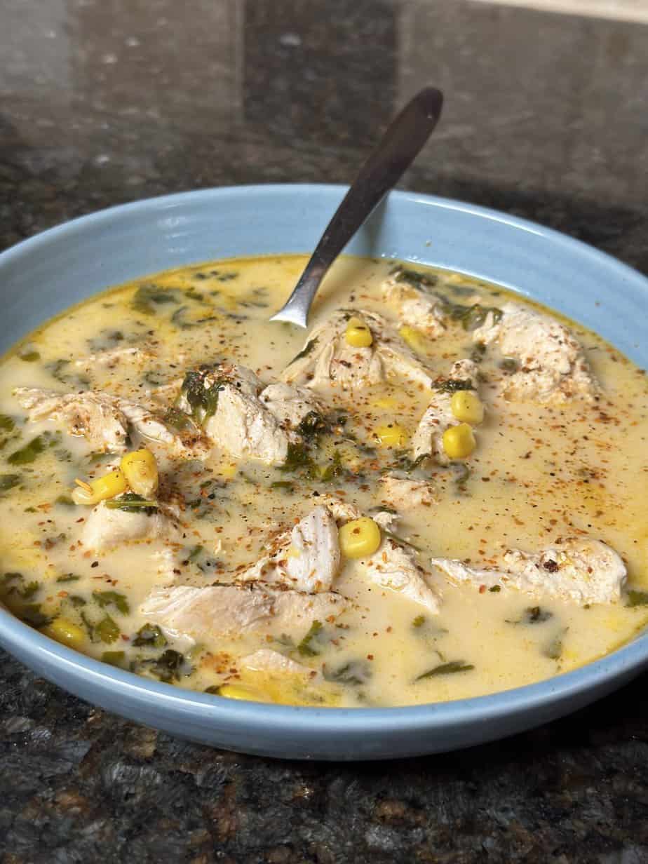 Hearty Instant Pot Mexican Street Corn Chicken Soup Recipe - Ginger Casa