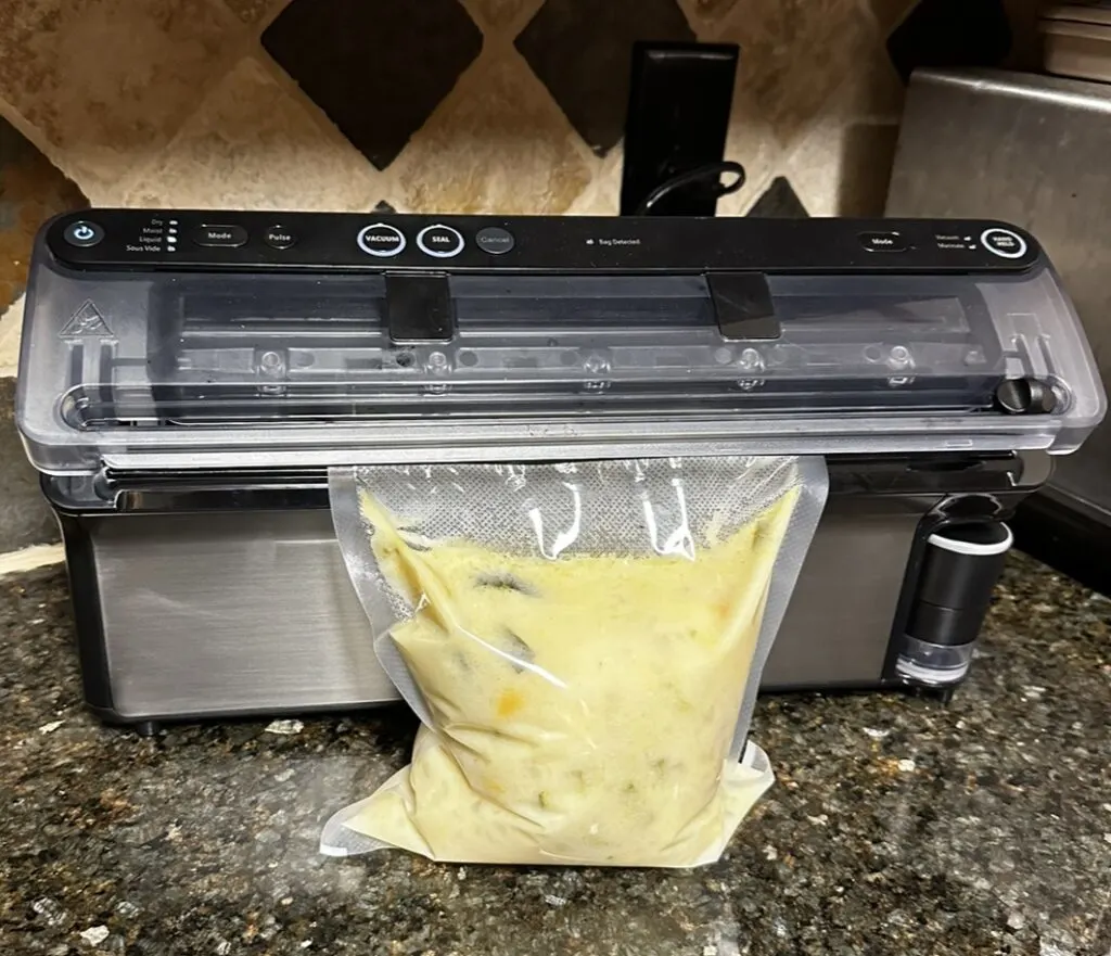 how to vacuum seal soup 