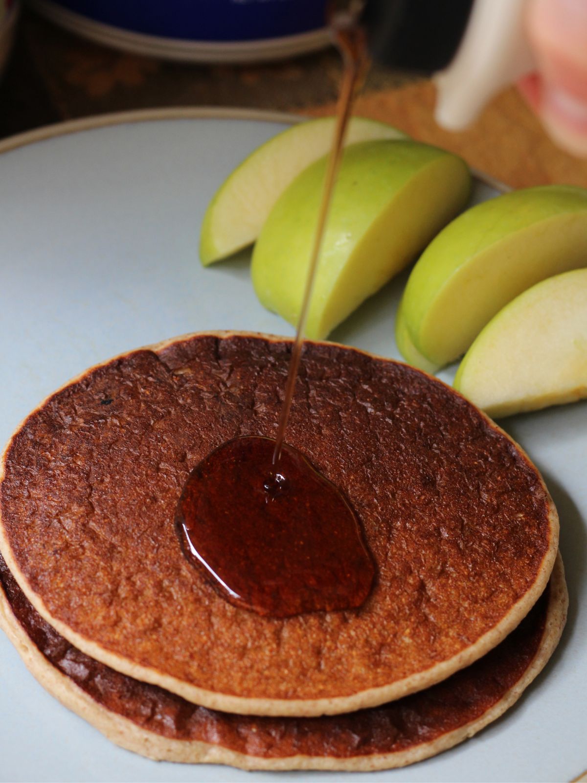 apple pie protein pancakes