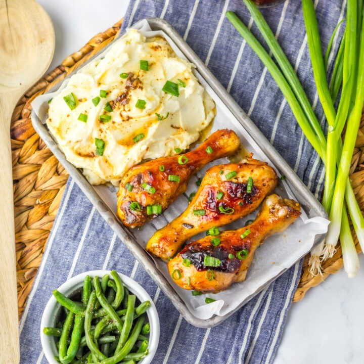 Hot Honey Garlic Chicken Drumsticks Recipe - Baked, Soy Free