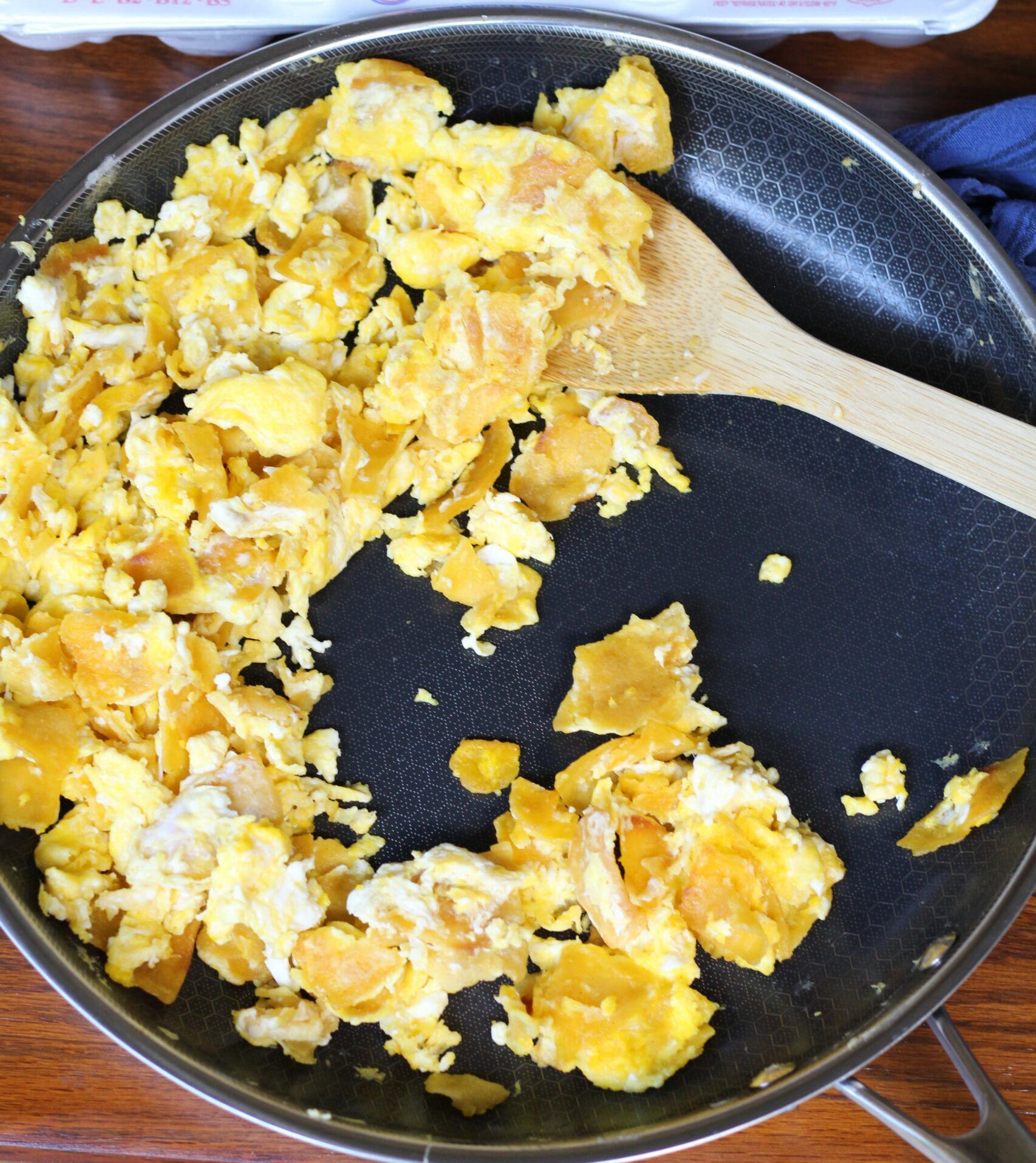 migas in hexclad pan