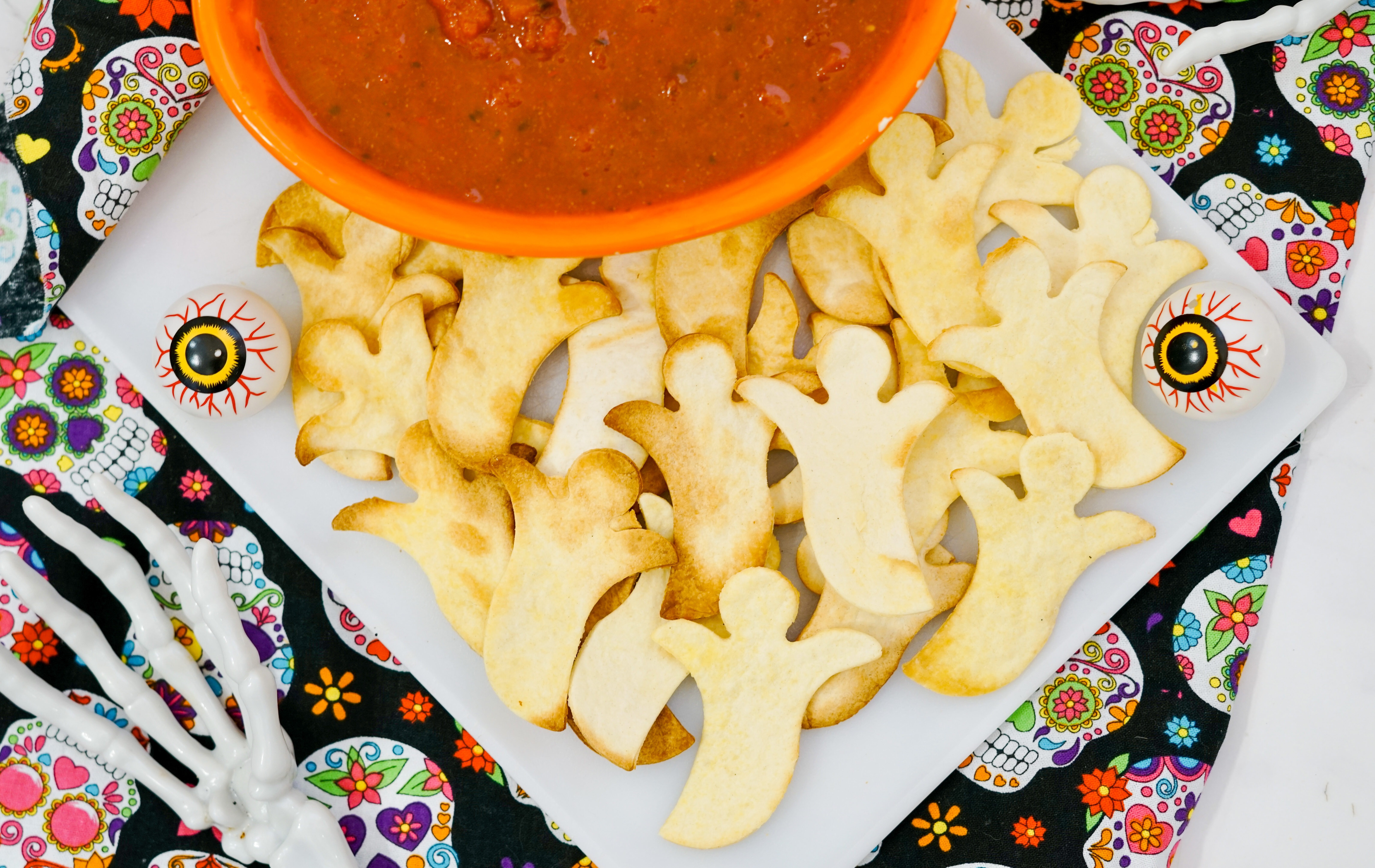 air fryer tortilla chips halloween